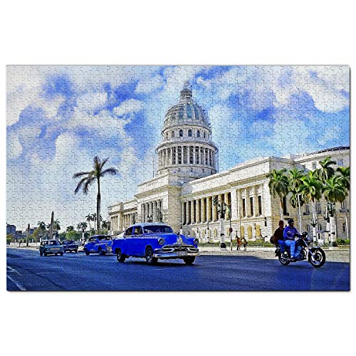 Kuba-Puzzle, 500 Teile, Havanna, Kuba, Puzzlespiel, Kunstwerk, Reise-Souvenir, 52 x 38 cm Kuba-Puzzle, 500 Teile, Havanna, Kuba, Puzzlespiel, Kunstwerk, Reise-Souvenir, 52 x 38 cm von AFHMZ