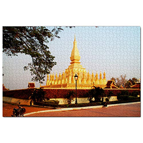 Laos Goldene Pagode Vientiane Puzzle 1000 Teile Spiel Kunstwerk Reise Souvenir 100x70CM von AFHMZ