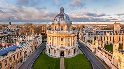 Luftaufnahme der Universität Oxford. DIY-Puzzle im Kunststil für Erwachsene, 1000-teiliges Puzzle für Kinder, Lernspiele, Heimdekoration, 38 x 26 cm von AFHMZ