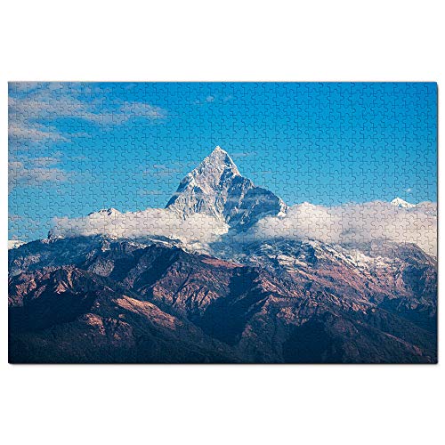 Machhapuchhre Pokhara Nepal Puzzle 1000 Teile Spiel Kunstwerk Reise Souvenir 52x38CM von AFHMZ