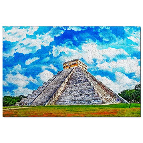 Mexiko Chichen Itza Puzzle für Erwachsene 1000 Teile Reisegeschenk Souvenir 70x50CM von AFHMZ