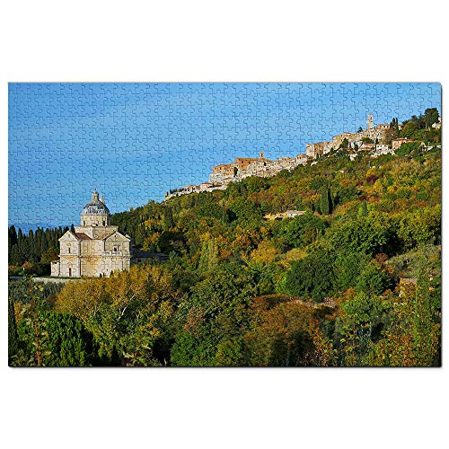 Montepulciano San Biagio Italien Puzzle 1000 Teile Spiel Kunstwerk Reise Souvenir 52x38CM von AFHMZ