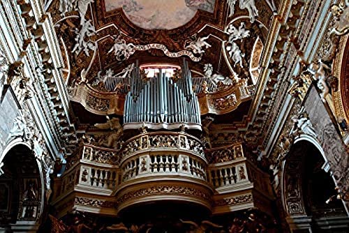 Musik-Kirchenorgel, 1000 Teile im Karton, Puzzleteile im wiederverschließbaren Beutel, 70 x 50 cm von AFHMZ