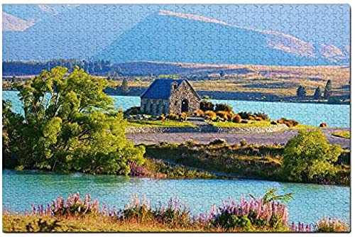 Neuseeland Lake Tekapo Puzzle für Erwachsene 1000 Teile Holz Reisegeschenk Souvenir 38x26CM von AFHMZ