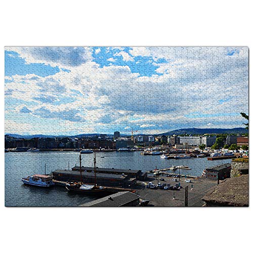 Norwegen Oslo Puzzle 1000 Teile Spiel Kunstwerk Reise Souvenir 38x26CM von AFHMZ