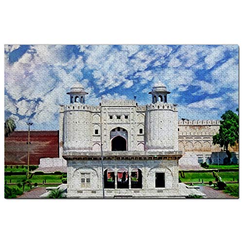 Pakistanisches Puzzle 1000 Teile Lahore Fort Pakistan Puzzlespiel Kunstwerk Reisesouvenir 100x70CM von AFHMZ