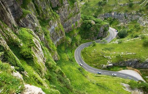 Personalisiertes Fotopuzzle, individuelles Puzzle, 2000 Teile, personalisiertes Geschenk, England, Cheddar Gorge, Landschaften, 70 x 100 cm von AFHMZ