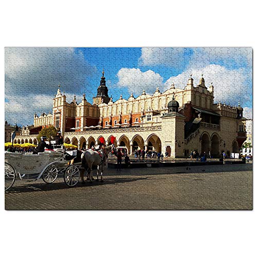 Polen Krakaus Rynek Glowny Zentraler Platz Puzzle für Erwachsene 1000 Teile Reisegeschenk Souvenir 38x26CM von AFHMZ