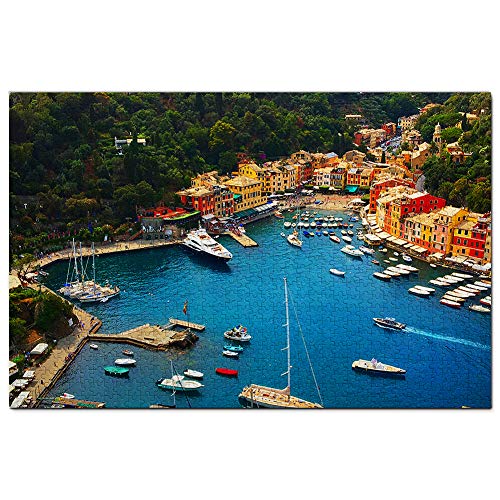 Portofino Ligurien Italien Puzzle für Erwachsene, 2000 Teile, Reisegeschenk, Souvenir, 70 x 100 cm von AFHMZ