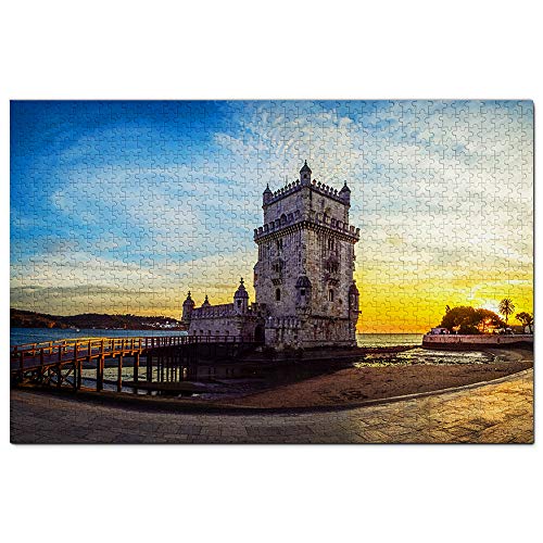 Portugal Belem-Turm Lissabon Puzzle 1000 Teile Spiel Kunstwerk Reise Souvenir 38x26CM von AFHMZ