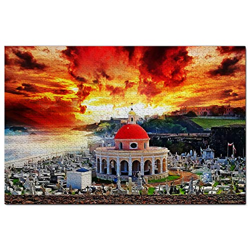 Puerto Rico Puzzle 1000 Teile San Juan Puerto Rico Puzzlespiel Kunstwerk Reisesouvenir 70x50CM von AFHMZ