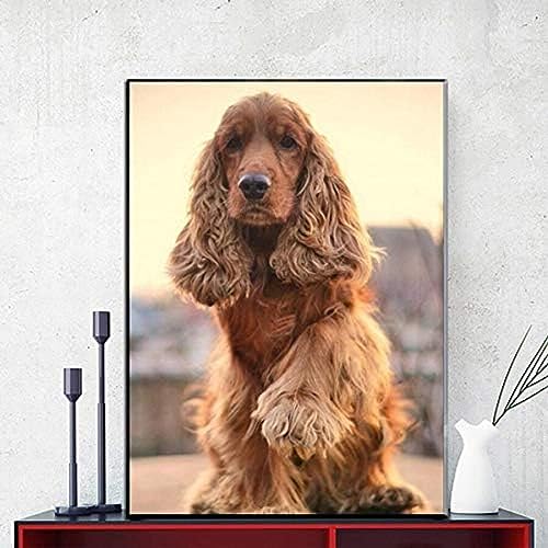 Puzzle 1000 Teile, Cocker Spaniel, Haustier, Hund, Puzzle 1000 Teile, pädagogisches, intellektuelles, entspannendes Spielzeug, Puzzle, lustiges 70 x 50 cm von AFHMZ