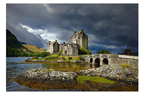 Puzzle 1000 Teile Eilean Donan Castle, Schottland Lernspielzeug für Erwachsene zur Freizeitunterhaltung für Kinder 38x26CM von AFHMZ