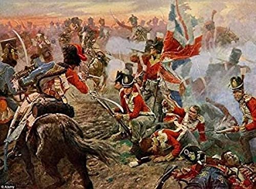 Puzzle 1000 Teile für Erwachsene, Battle Waterloo-Puzzle, Klassische Kriegspuzzle-Geschenke, Spiele mit hohem Schwierigkeitsgrad, Gelegenheitsspiele, Kunstgeschenke, Wanddekoration, 70 x 50 cm von AFHMZ