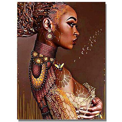 Puzzle 1000 Teile für Erwachsene, Papierpuzzle, afrikanische Frau, Puzzlespielzeug für Erwachsene und Kinder, Puzzle-Bastelset, 38 x 26 cm von AFHMZ