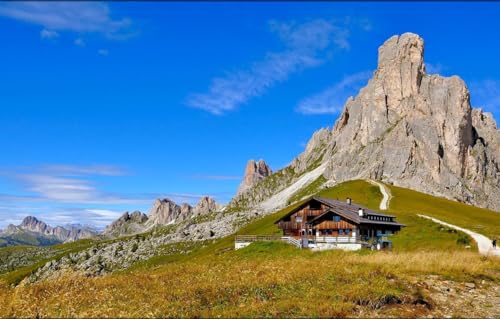 Puzzle 1000 Teile für Erwachsene, Puzzle für Erwachsene, Geschenke für Erwachsene, Berge, Italien, Dolomiti Bellunesi Nationalpark, 70 x 50 cm von AFHMZ