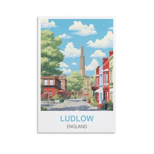 Puzzle 1000 Teile für Erwachsene, Puzzles für Erwachsene, Poster von Ludlow, England, Puzzle-Sets für anspruchsvolle Puzzlespiele und Familienspiele, 70 x 50 cm Puzzle 1000 Teile für Erwachsene, Puzzles für Erwachsene, Poster von Ludlow, England, Puzzle-Sets für anspruchsvolle Puzzlespiele und Familienspiele, 70 x 50 cm von AFHMZ