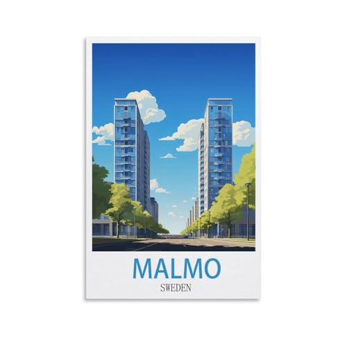 Puzzle 1000 Teile für Erwachsene, Puzzles für Erwachsene, Poster von Malmö, Schweden, Puzzle-Sets für anspruchsvolle Puzzlespiele und Familienspiele, 70 x 50 cm Puzzle 1000 Teile für Erwachsene, Puzzles für Erwachsene, Poster von Malmö, Schweden, Puzzle-Sets für anspruchsvolle Puzzlespiele und Familienspiele, 70 x 50 cm von AFHMZ