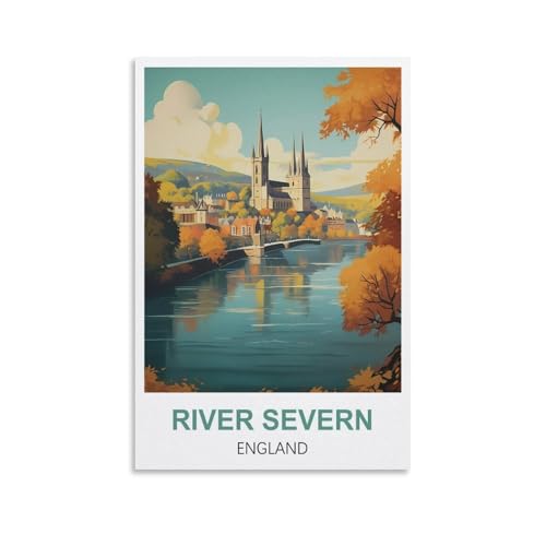 Puzzle 1000 Teile für Erwachsene, Puzzles für Erwachsene, Poster zum Fluss Severn in England, Puzzle-Sets für anspruchsvolle Puzzlespiele und Familienspiele, 52 x 38 cm Puzzle 1000 Teile für Erwachsene, Puzzles für Erwachsene, Poster zum Fluss Severn in England, Puzzle-Sets für anspruchsvolle Puzzlespiele und Familienspiele, 52 x 38 cm von AFHMZ