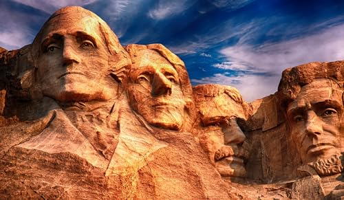 Puzzle 2000 Teile Mount Rushmore Monumente Skulpturen 70x100CM von AFHMZ