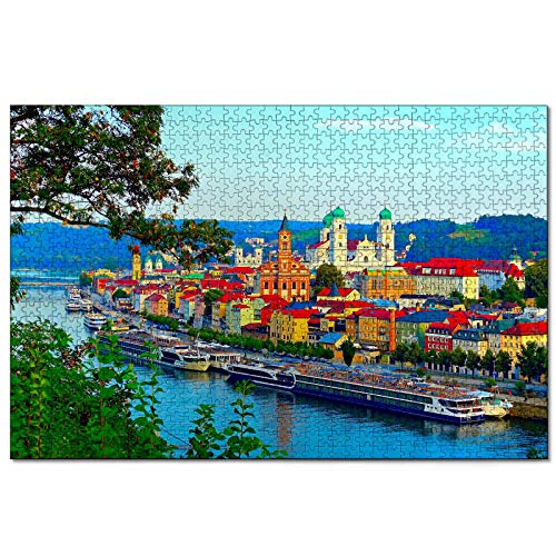 Puzzle Deutschland St. Stephansdom Passau 2000-teiliges Puzzle für Erwachsene und Familienreisegeschenk-Souvenir 70x100CM von AFHMZ