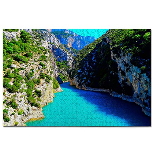 Puzzle Frankreich Gorge Du Verdon Provence 2000-teiliges Puzzle für Erwachsene und Familienreisegeschenk-Souvenir 70x100CM von AFHMZ