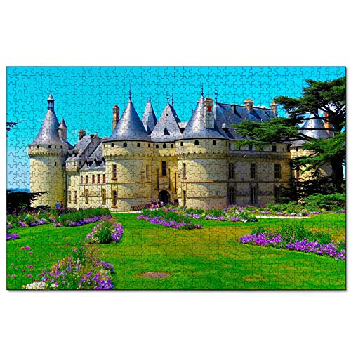 Puzzle Frankreich Schloss Loire 1000-teiliges Puzzle für Erwachsene und Familienreisegeschenk-Souvenir 70x50CM von AFHMZ