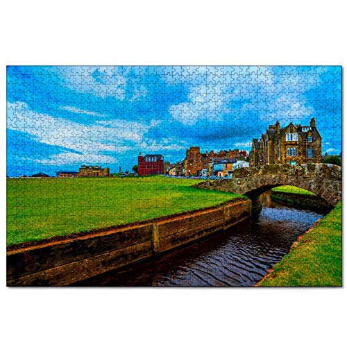 Puzzle Großbritannien England Die Swilcan Bridge St Andrews 2000-teiliges Puzzle für Erwachsene und Familienreisegeschenk-Souvenir 70x100CM von AFHMZ