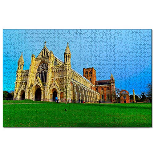 Puzzle Großbritannien England St. Albans Kathedrale 1000-teiliges Puzzle für Erwachsene und Familienreisegeschenk-Souvenir 70x50CM von AFHMZ