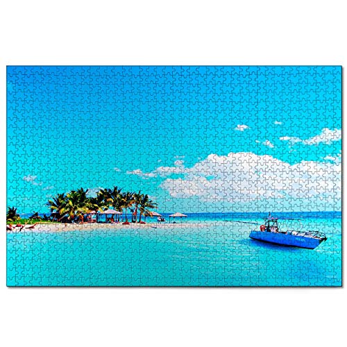 Puzzle Guadeloupe, 1000-teiliges Puzzle für Erwachsene und Familien, Reisegeschenk, Souvenir, 38 x 26 cm von AFHMZ