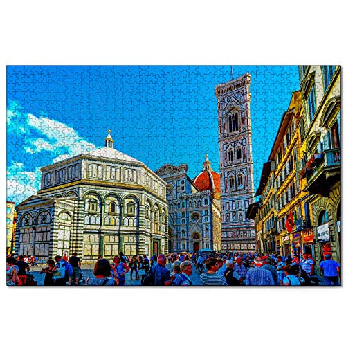 Puzzle Italien, Giottos Glockenturmplatz, Florenz, 2000-teiliges Puzzle für Erwachsene und Familien, Reisegeschenk, Souvenir, 70 x 100 cm von AFHMZ