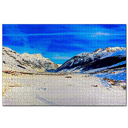 Puzzle Italien Livigno 1000 Teile Puzzle für Erwachsene und Familienreisegeschenk Souvenir 70x50CM von AFHMZ