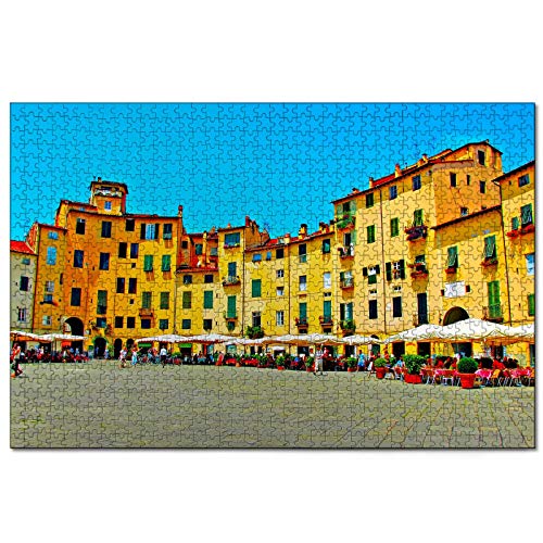 Puzzle Italien Lucca, quadratisch, 1000 Teile, Puzzle für Erwachsene und Familien, Reisegeschenk, Souvenir, 70 x 50 cm von AFHMZ