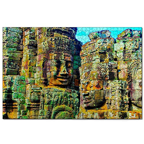 Puzzle Kambodscha Angkor Wat, 2000-teiliges Puzzle für Erwachsene und Familien, Reisegeschenk, Souvenir, 70 x 100 cm von AFHMZ