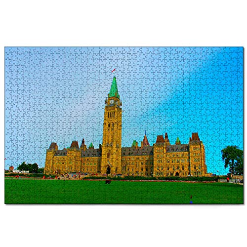 Puzzle Kanada Parlament Ottawa 1000-teiliges Puzzle für Erwachsene und Familienreisegeschenk Souvenir 52x38CM von AFHMZ