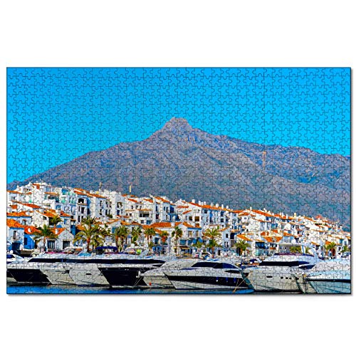 Puzzle Spanien Marbella 2000-teiliges Puzzle für Erwachsene und Familienreisegeschenk-Souvenir 70x100CM von AFHMZ