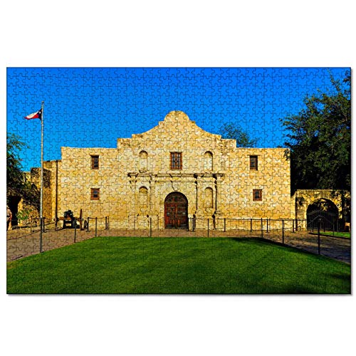 Puzzle USA Amerika The Alamo San Antonio 2000-teiliges Puzzle für Erwachsene und Familien, Reisegeschenk, Souvenir, 70 x 100 cm von AFHMZ