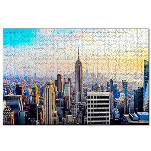 Puzzle USA NYC New York City 2000-teiliges Puzzle für Erwachsene und Familien, Reisegeschenk, Souvenir, 70 x 100 cm von AFHMZ