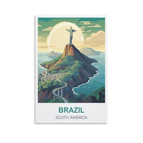 Puzzle für Erwachsene, Brasilien, Südamerika, Poster, Papierpuzzle 1000 Teile, Spielzeug für Erwachsene, Dekompressionsspiel, 70 x 50 cm Puzzle für Erwachsene, Brasilien, Südamerika, Poster, Papierpuzzle 1000 Teile, Spielzeug für Erwachsene, Dekompressionsspiel, 70 x 50 cm von AFHMZ