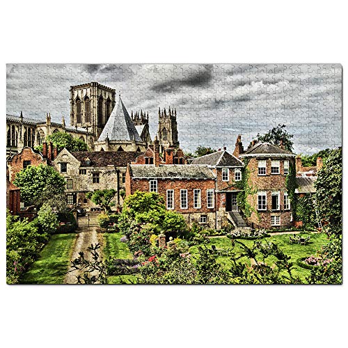 Puzzle für Erwachsene, Großbritannien, England, York Minster, 1000 Teile, Reisegeschenk, Souvenir, 38 x 26 cm von AFHMZ