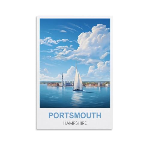 Puzzle für Erwachsene, Portsmouth Hampshire Poster Papierpuzzle 1000 Teile Spielzeug für Erwachsene Dekompressionsspiel 70x50CM Puzzle für Erwachsene, Portsmouth Hampshire Poster Papierpuzzle 1000 Teile Spielzeug für Erwachsene Dekompressionsspiel 70x50CM von AFHMZ