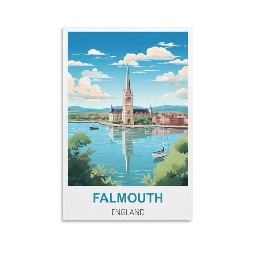 Puzzle für Erwachsene, Poster von Falmouth, England, Puzzle für Erwachsene, Lernspiel, Herausforderungsspielzeug, 2000 Teile, 100 x 70 cm Puzzle für Erwachsene, Poster von Falmouth, England, Puzzle für Erwachsene, Lernspiel, Herausforderungsspielzeug, 2000 Teile, 100 x 70 cm von AFHMZ