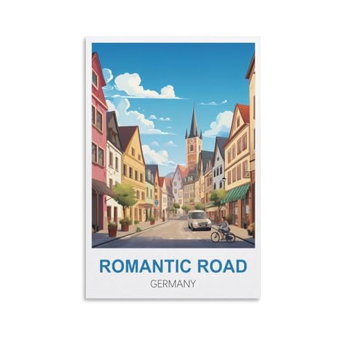 Puzzle für Erwachsene, Romantische Straße Deutschland, Puzzle für Erwachsene, Lernspiel, Herausforderungsspielzeug, 2000 Teile, 100 x 70 cm Puzzle für Erwachsene, Romantische Straße Deutschland, Puzzle für Erwachsene, Lernspiel, Herausforderungsspielzeug, 2000 Teile, 100 x 70 cm von AFHMZ
