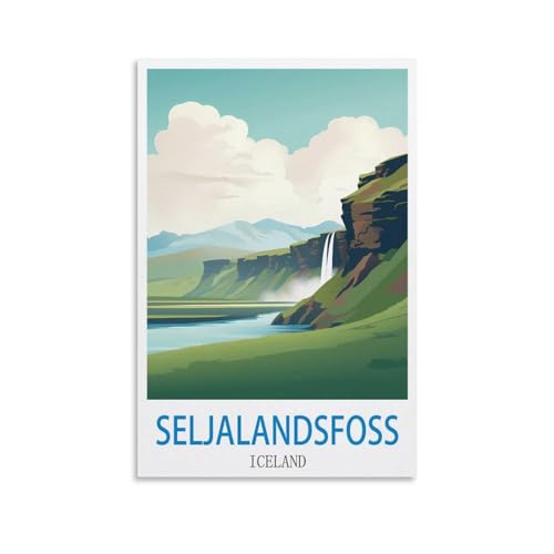 Puzzle für Erwachsene, Seljalandsfoss, Island, Puzzles für Erwachsene, Lernspiel, Herausforderungsspielzeug, 2000 Teile, 100 x 70 cm Puzzle für Erwachsene, Seljalandsfoss, Island, Puzzles für Erwachsene, Lernspiel, Herausforderungsspielzeug, 2000 Teile, 100 x 70 cm von AFHMZ