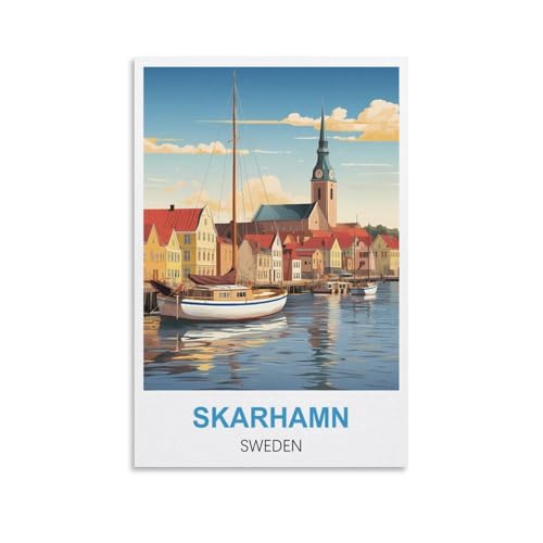 Puzzle für Erwachsene, Skarhamn, Schweden, Puzzle für Erwachsene, Lernspiel, Herausforderungsspielzeug, 2000 Teile, 100 x 70 cm Puzzle für Erwachsene, Skarhamn, Schweden, Puzzle für Erwachsene, Lernspiel, Herausforderungsspielzeug, 2000 Teile, 100 x 70 cm von AFHMZ