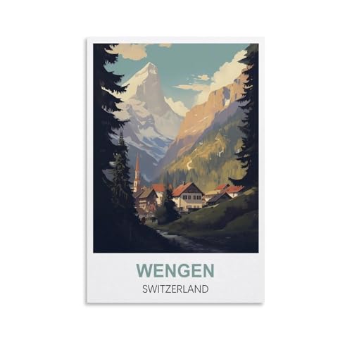 Puzzle für Erwachsene 1000, Wengen, Schweiz, Poster, Puzzle 1000 Teile für Erwachsene, anspruchsvolle Puzzlespiele, Puzzle für Erwachsene, 38 x 26 cm Puzzle für Erwachsene 1000, Wengen, Schweiz, Poster, Puzzle 1000 Teile für Erwachsene, anspruchsvolle Puzzlespiele, Puzzle für Erwachsene, 38 x 26 cm von AFHMZ