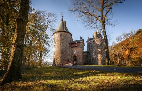 Puzzle für Erwachsene 2000 | Puzzle 2000 Teile für Erwachsene, Geschenke, Turm, Wales, Rotes Schloss, 70 x 100 cm von AFHMZ