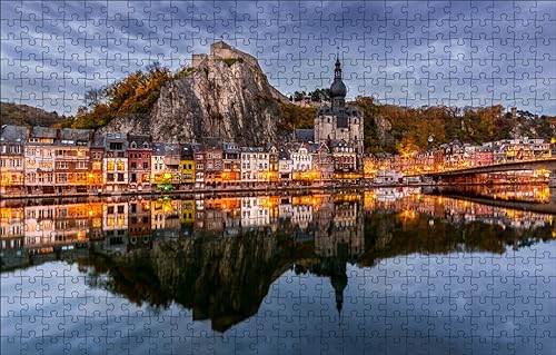 Puzzle für Erwachsene – 2000 Teile Puzzle – Erwachsene und Kinder ab 6 Jahren – Hochwertiges Puzzle, Berge, Kirche, Belgien, Namur, 100 x 70 cm von AFHMZ