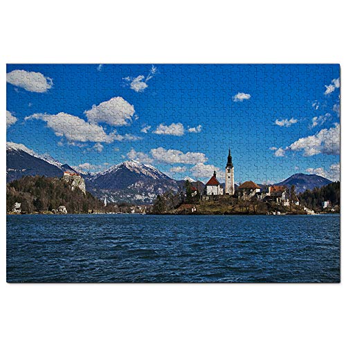 Puzzle für Erwachsene mit dem Motiv des Bleder Sees, Slowenien, 2000 Teile, Reisegeschenk, Souvenir, 70 x 100 cm von AFHMZ