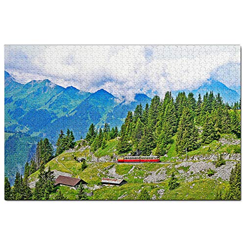 Puzzle für Erwachsene mit der Jungfrau-Statue in der Schweiz, 2000 Teile, Reisegeschenk, Souvenir, 70 x 100 cm von AFHMZ